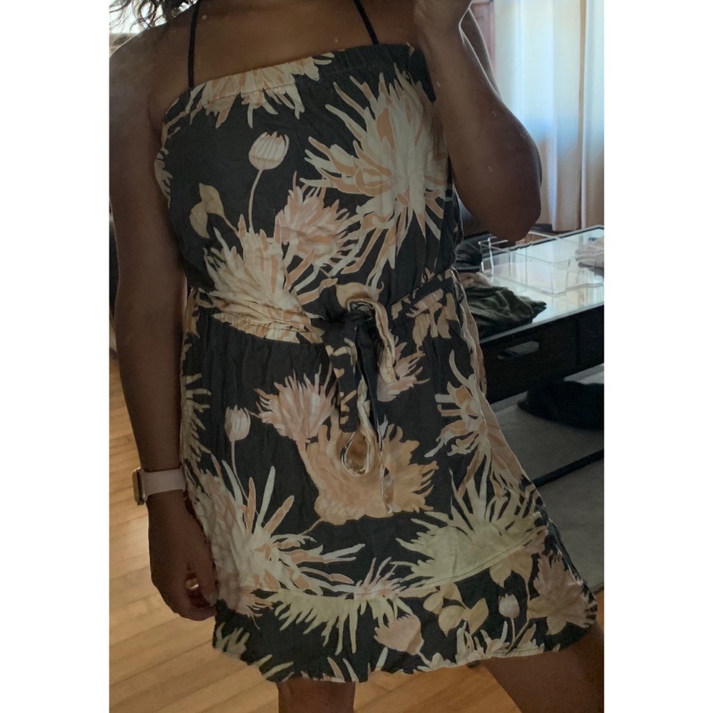 Cloth & Stone Floral Strapless Dress